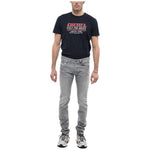 Diesel Gray Cotton Jeans & Pant Diesel Light Slate Gray
