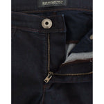 Ermanno Scervino Chic Dark Blue Slim Jeans for Elegant Style Ermanno Scervino Black