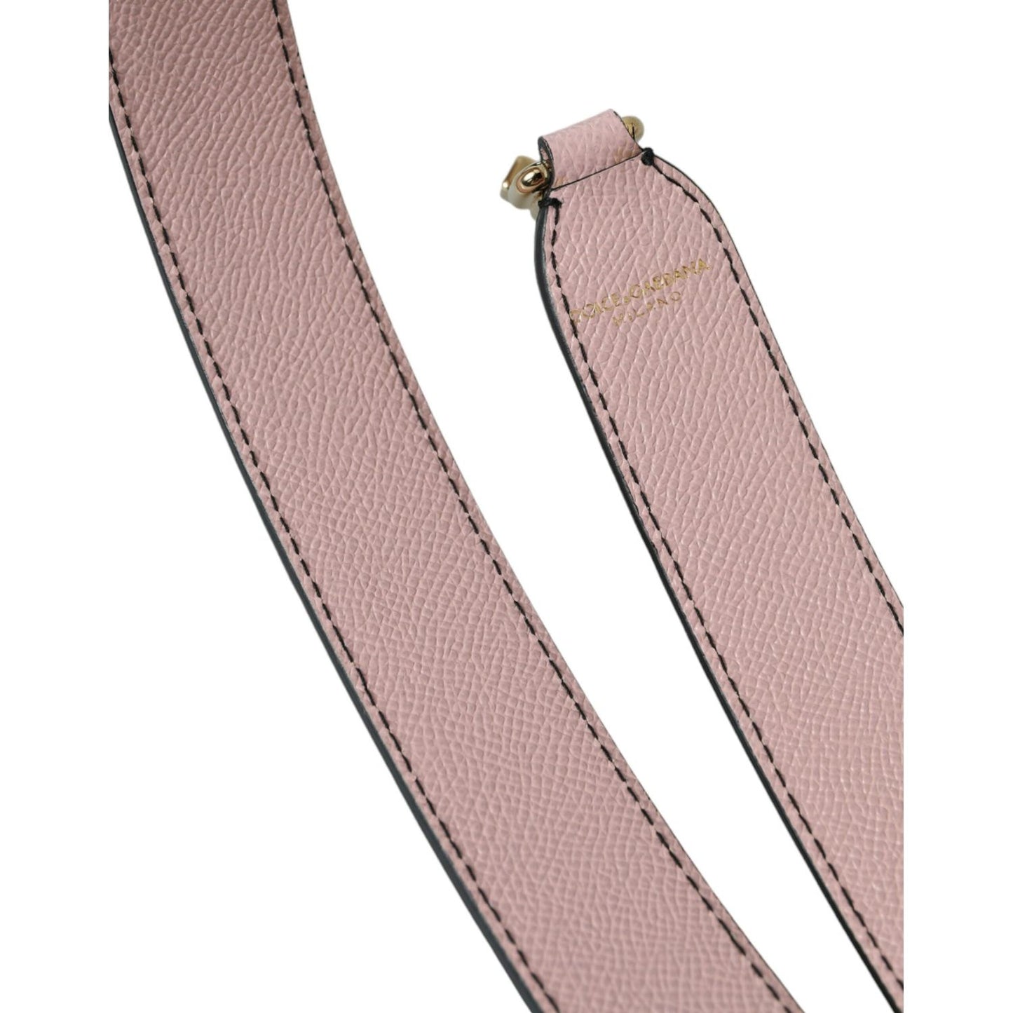 Dolce & Gabbana Pink Leather Handbag Accessory Shoulder Strap Dolce & Gabbana Rosy Brown