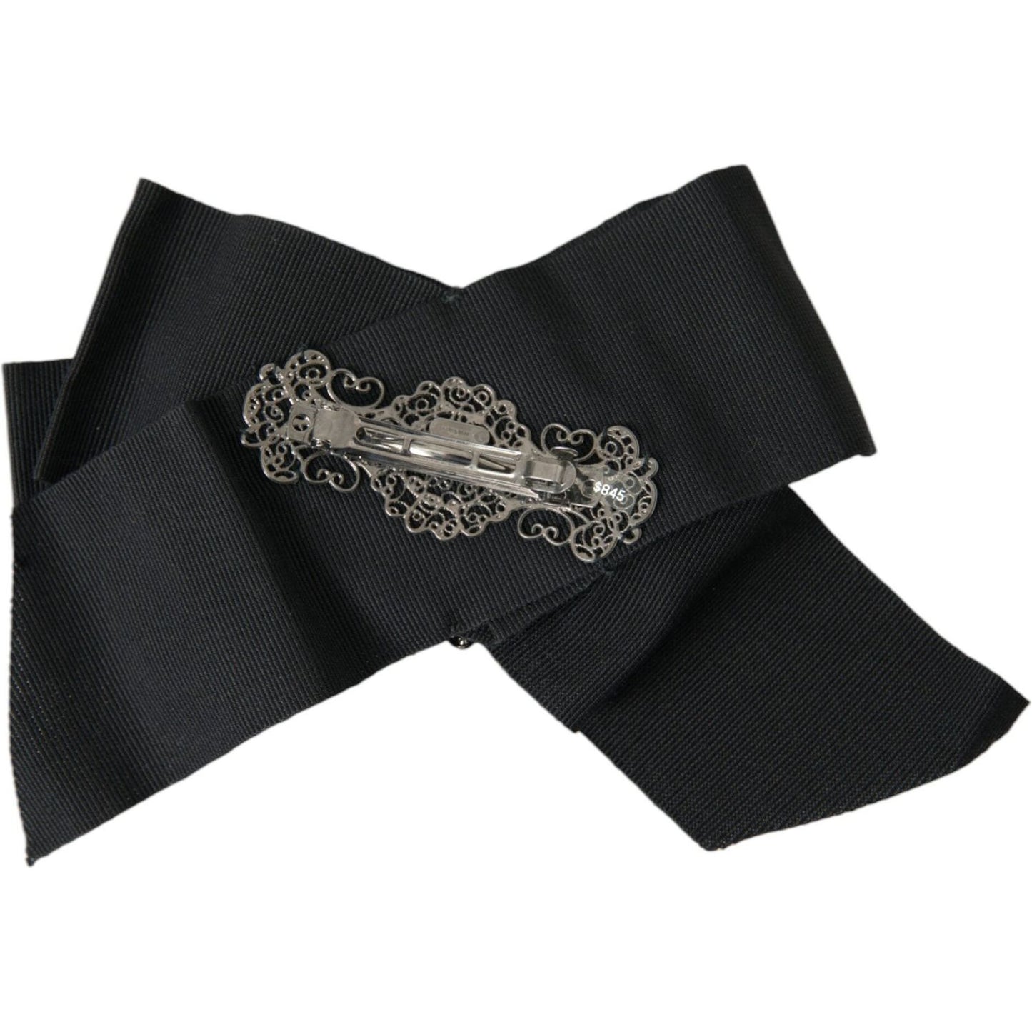 Dolce & Gabbana Black Swarovski Crystal Embellished Hair Clip Dolce & Gabbana Black