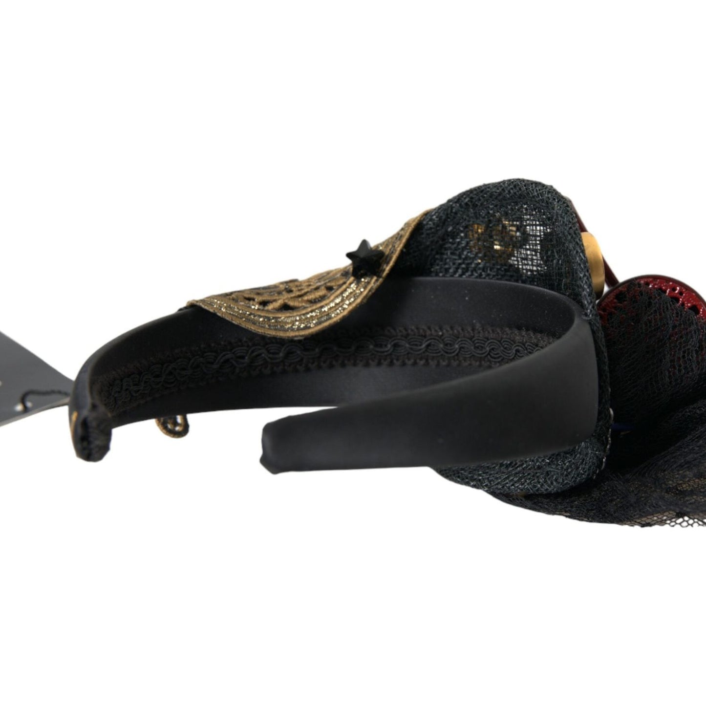 Dolce & Gabbana Multicolor Missile Rocket Crystal Stars Headband Diadem Dolce & Gabbana Black