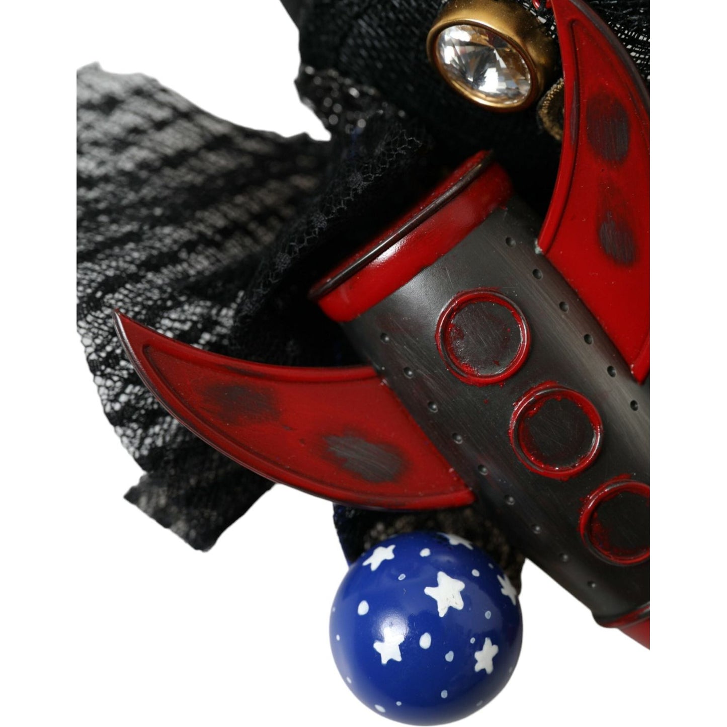Dolce & Gabbana Multicolor Missile Rocket Crystal Stars Headband Diadem Dolce & Gabbana Black