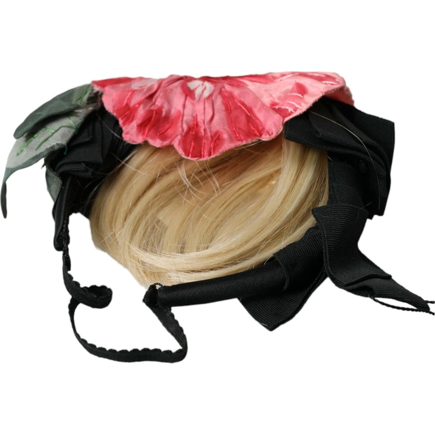 Dolce & Gabbana Black Viscose White Hair Parrucchiera Headband Diadem Dolce & Gabbana Black