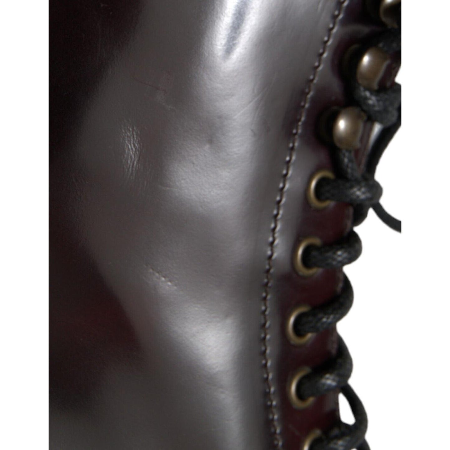 Dolce & Gabbana Chic Bi-Color Leather Mid Calf Boots Dolce & Gabbana Dark Slate Gray
