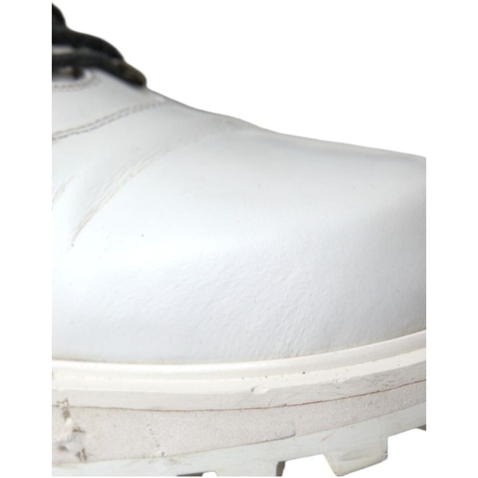 Dolce & Gabbana Pristine White Italian Ankle Boots Dolce & Gabbana Light Gray