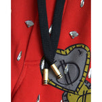 Dolce & Gabbana Red Year Of The Pig Jogger Sweatpants Pants Dolce & Gabbana Firebrick