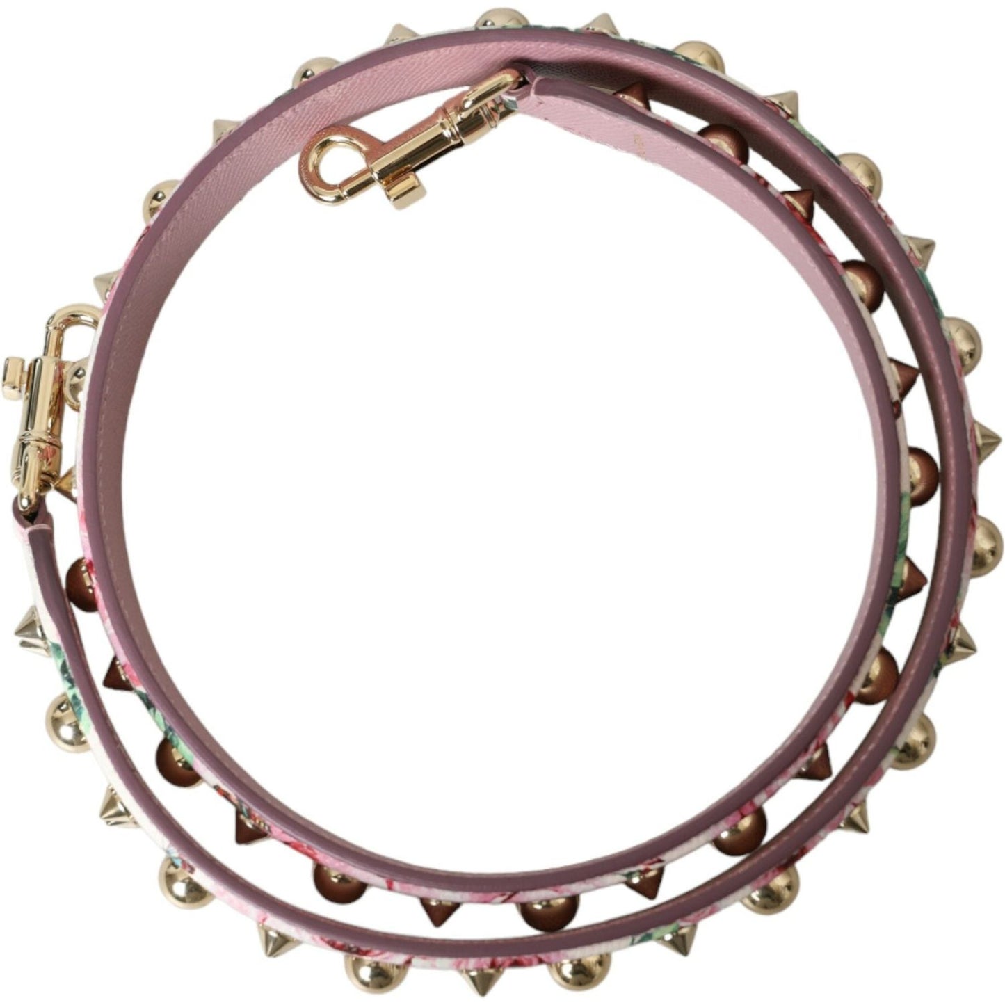 Dolce & Gabbana Pink Floral Handbag Accessory Shoulder Strap Dolce & Gabbana Dim Gray