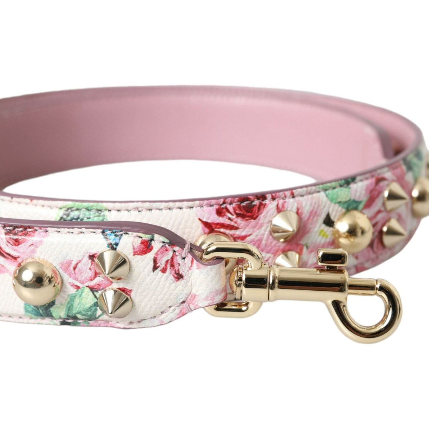 Dolce & Gabbana Pink Floral Handbag Accessory Shoulder Strap Dolce & Gabbana Gray
