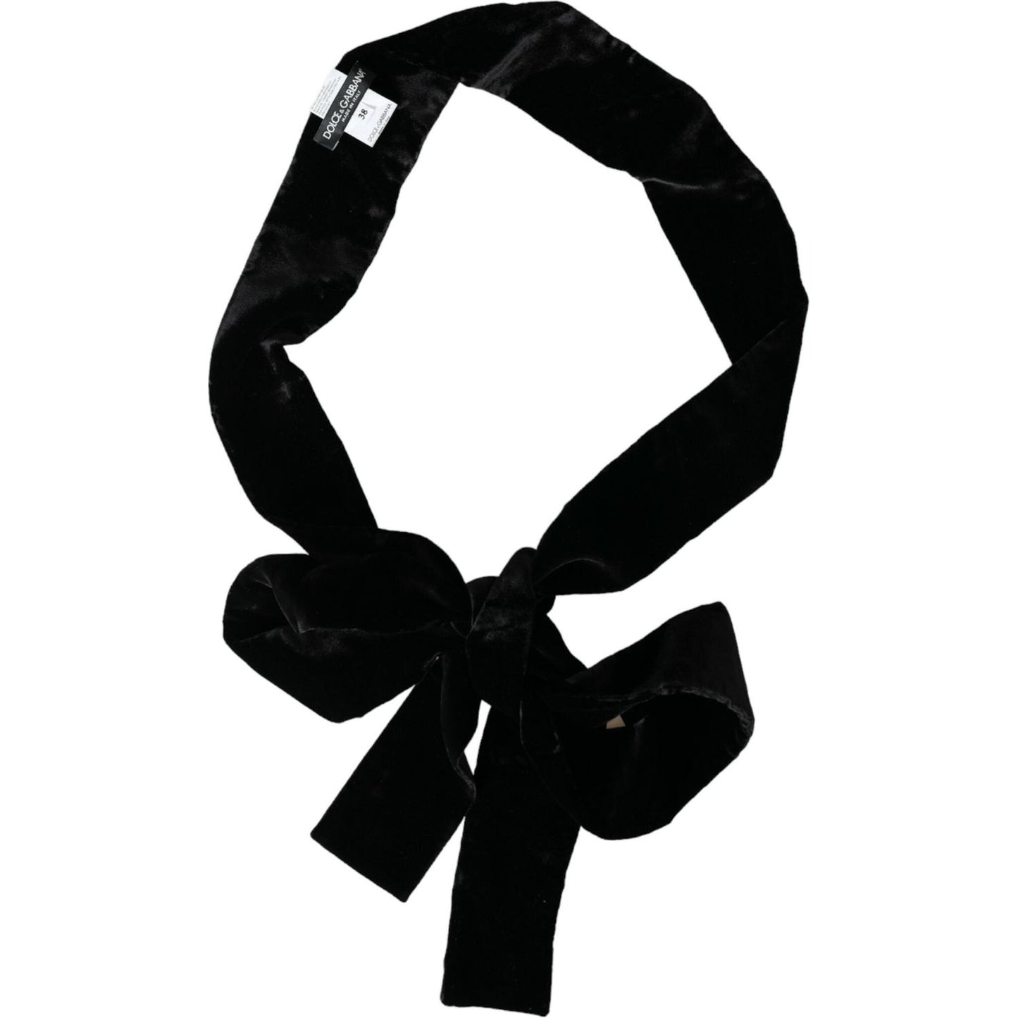 Dolce & Gabbana Black Viscose Wide Waist Women Belt Dolce & Gabbana Black