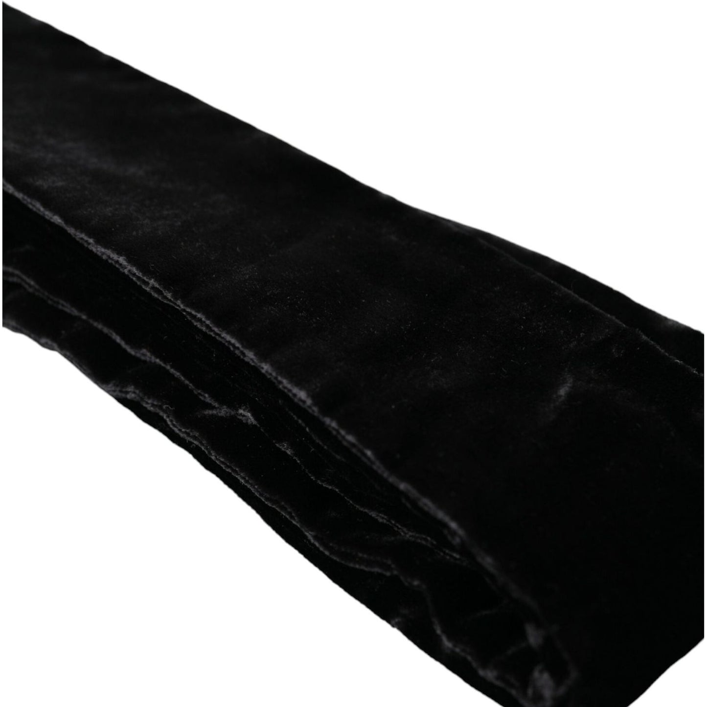Dolce & Gabbana Black Viscose Wide Waist Women Belt Dolce & Gabbana Black