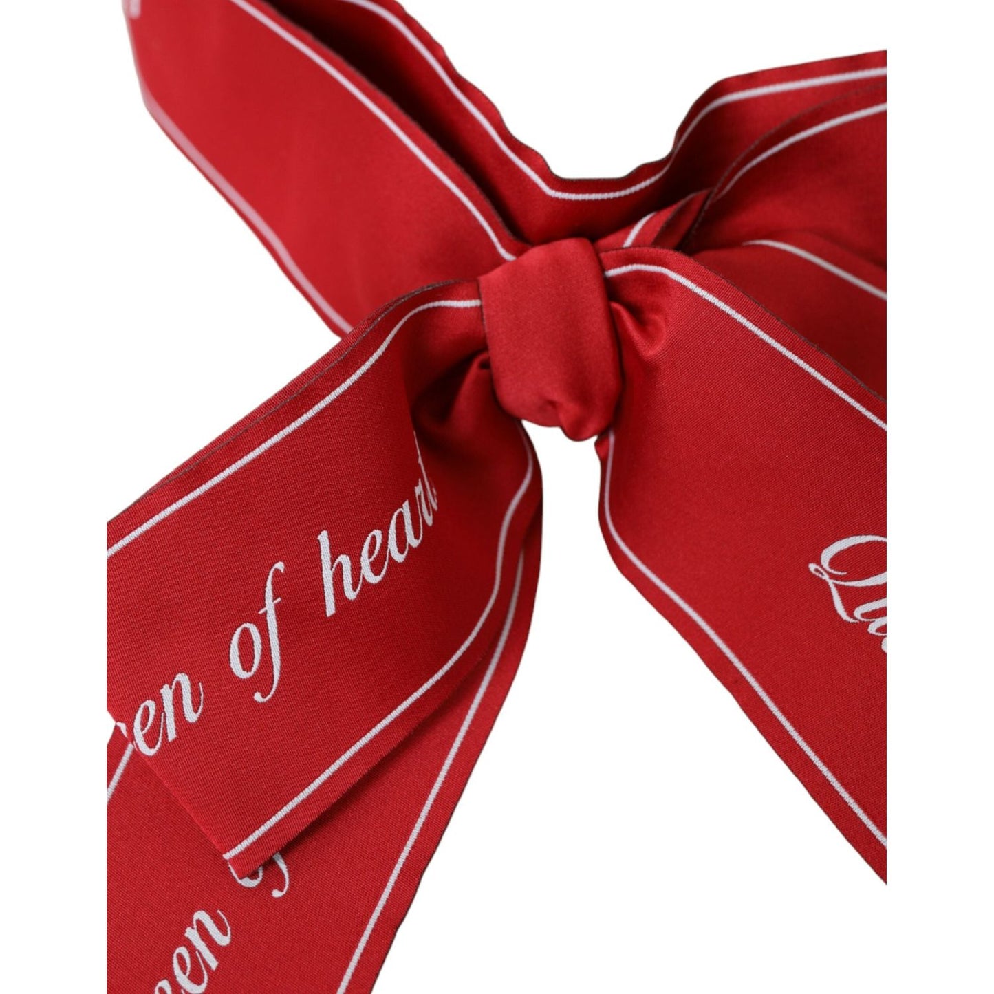 Dolce & Gabbana Red Polyester QUEEN OF HEARTS Belt Dolce & Gabbana Brown