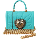 Dolce & Gabbana Turquoise Silicone Devotion Heart Cover Bag Airpods Case SMY101234
