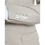 Dolce & Gabbana Beige MARTINI Single Breasted Coat Blazer Dolce & Gabbana Gray