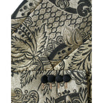 Dolce & Gabbana Gold SICILIA Jacquard Single Breasted Coat Blazer Dolce & Gabbana Dark Slate Gray