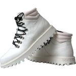 Dolce & Gabbana White Vulcano Trekking Men Ankle Boots Shoes MV5635-42