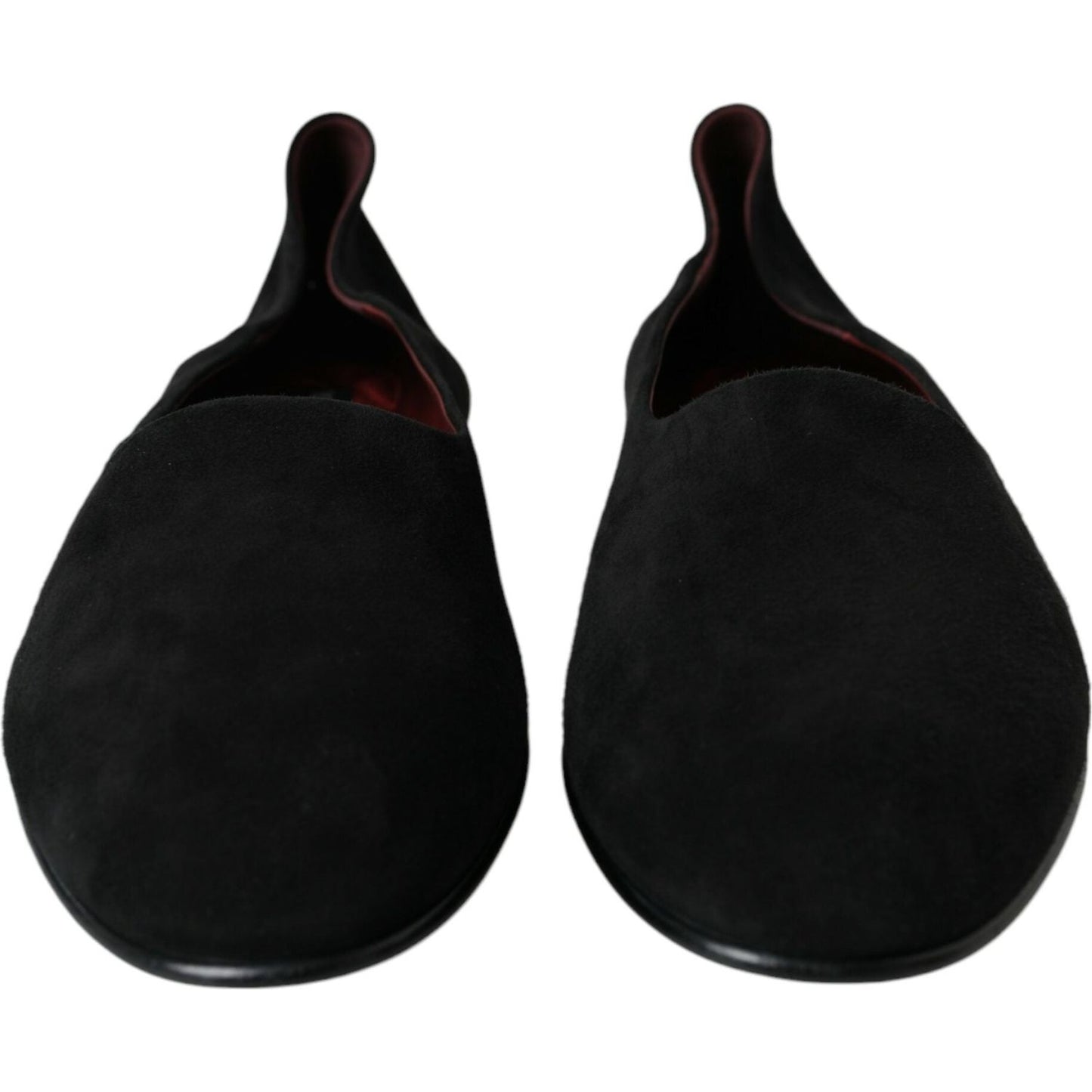 Dolce & Gabbana Black Suede Loafers Formal Dress Slip On Shoes Dolce & Gabbana Black