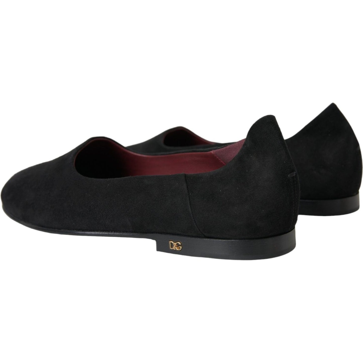 Dolce & Gabbana Black Suede Loafers Formal Dress Slip On Shoes Dolce & Gabbana Black