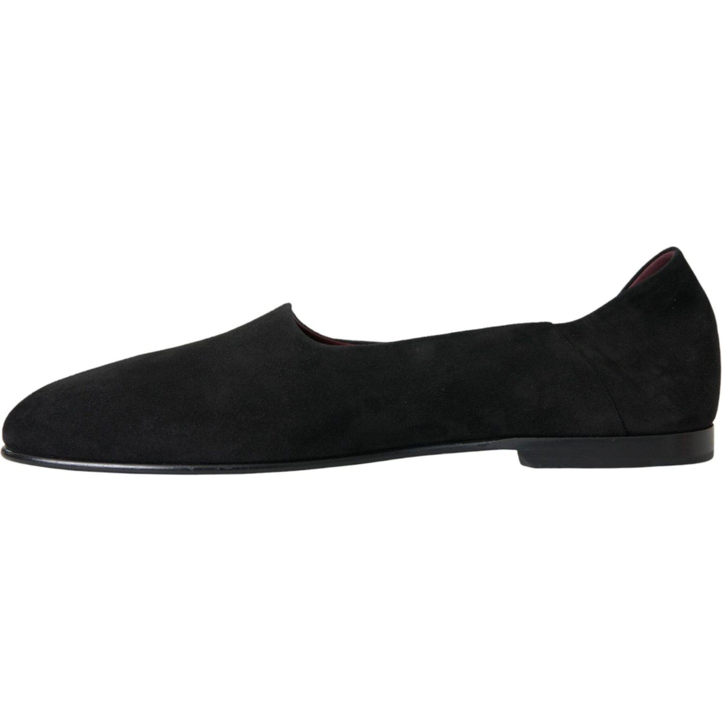 Dolce & Gabbana Black Suede Loafers Formal Dress Slip On Shoes Dolce & Gabbana Black