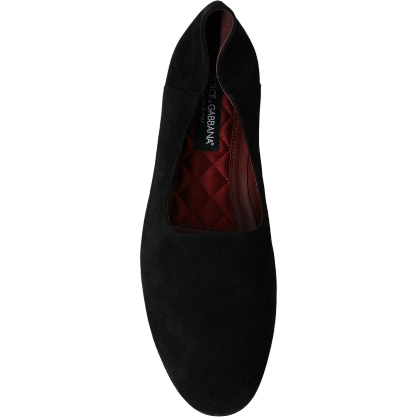 Dolce & Gabbana Black Suede Loafers Formal Dress Slip On Shoes Dolce & Gabbana Black