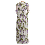 Dolce & Gabbana White Floral Embroidered Maxi Dress SIG60559-1