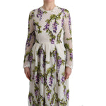 Dolce & Gabbana White Floral Embroidered Maxi Dress SIG60559-1