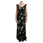 Dolce & Gabbana Sunflower Silk Stretch Sheath Dress SIG60635-3