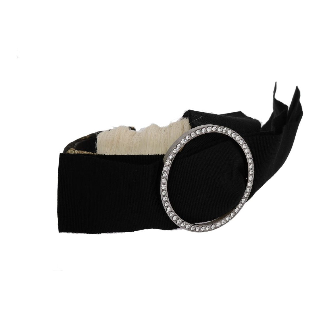 Dolce & Gabbana Elegant Crystal Diadem Headband Tiara Dolce & Gabbana Dark Gray
