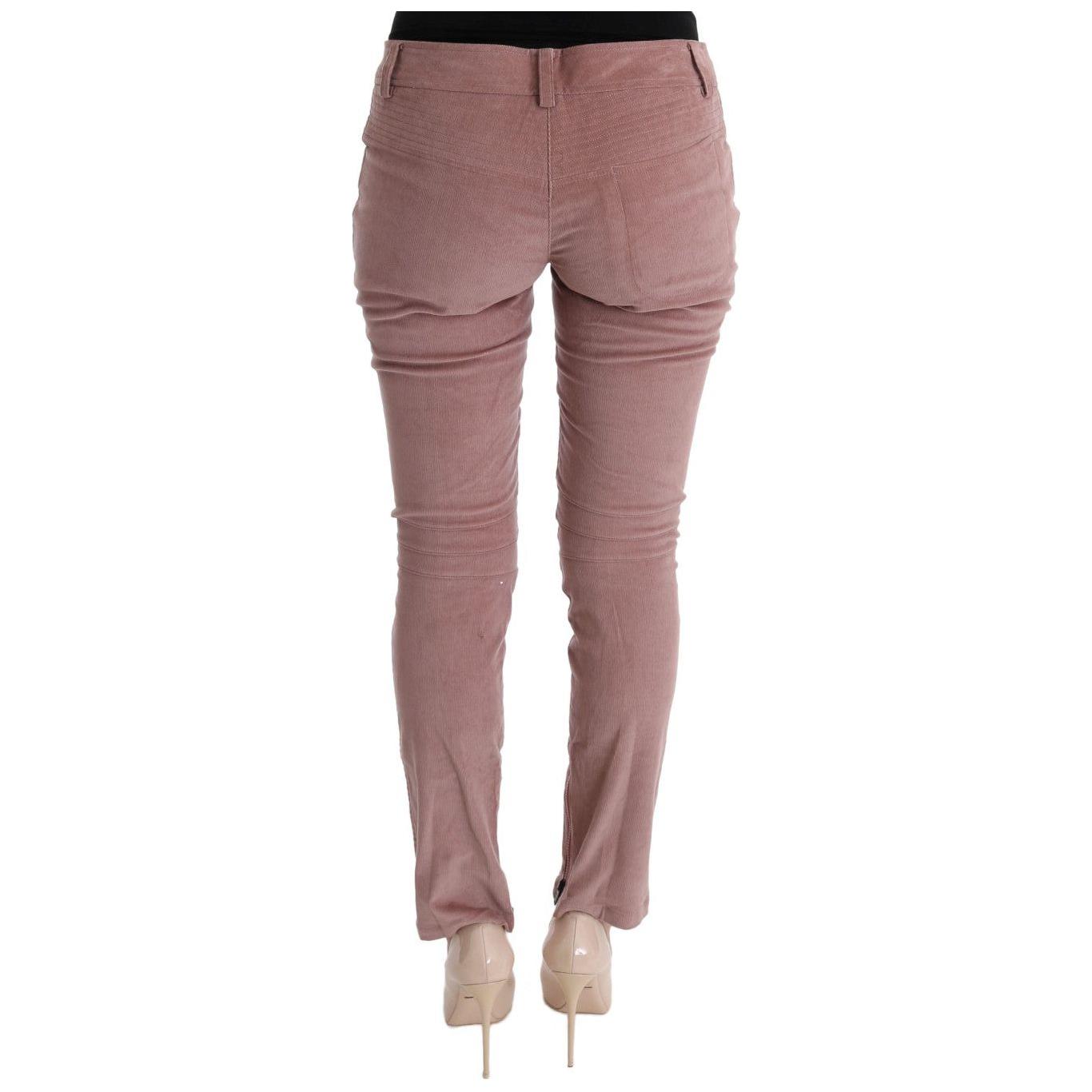 Ermanno Scervino Chic Pink Capri Cropped Trousers Ermanno Scervino Dim Gray