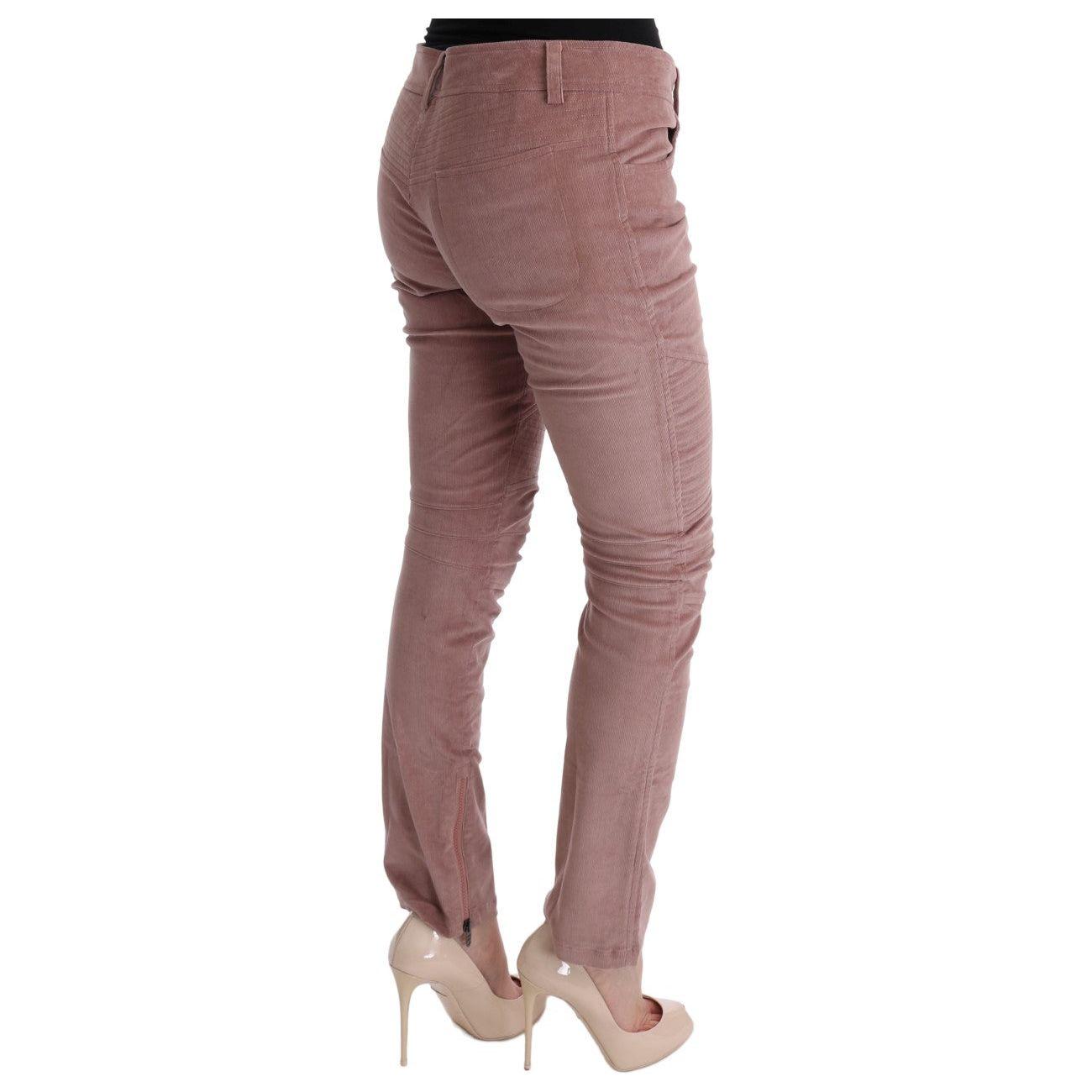 Ermanno Scervino Chic Pink Capri Cropped Trousers Ermanno Scervino Dim Gray