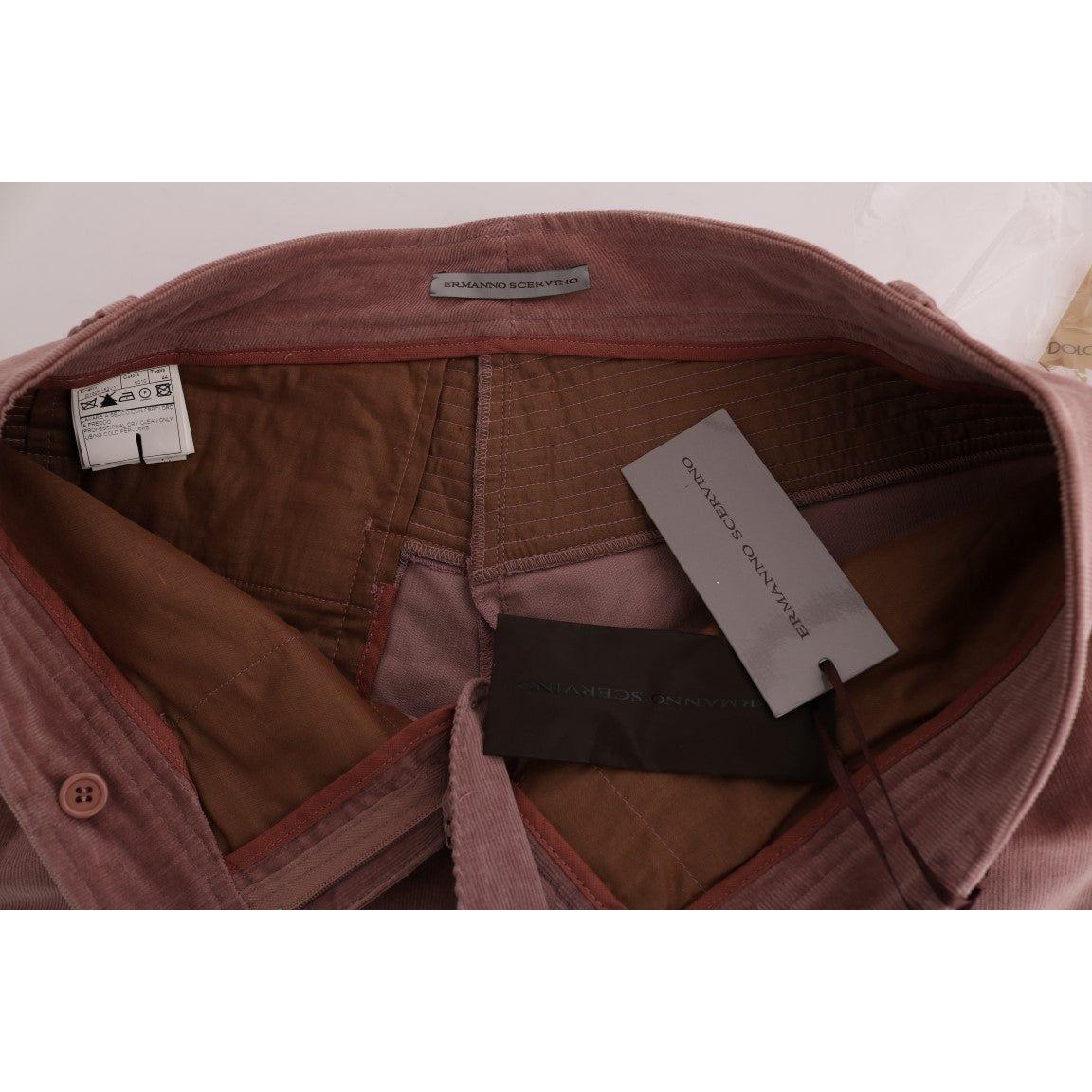 Ermanno Scervino Chic Pink Capri Cropped Trousers Ermanno Scervino Dark Slate Gray