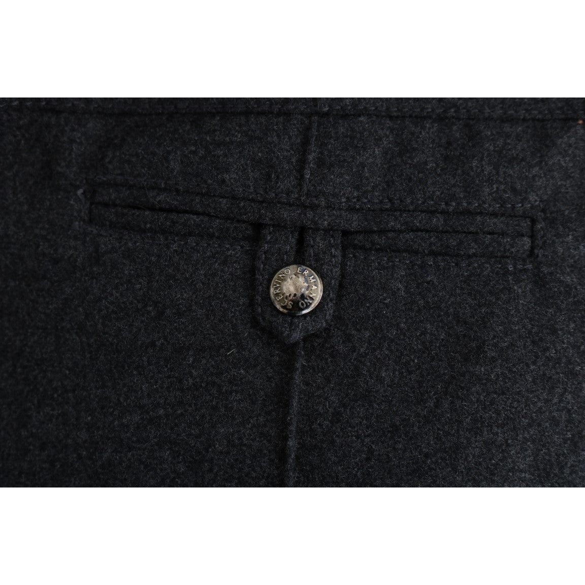 Ermanno Scervino Chic Gray Casual Skinny Pants Ermanno Scervino Black