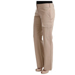 Ermanno Scervino Beige Cotton Wool Regular Fit Pants SIG30353-1