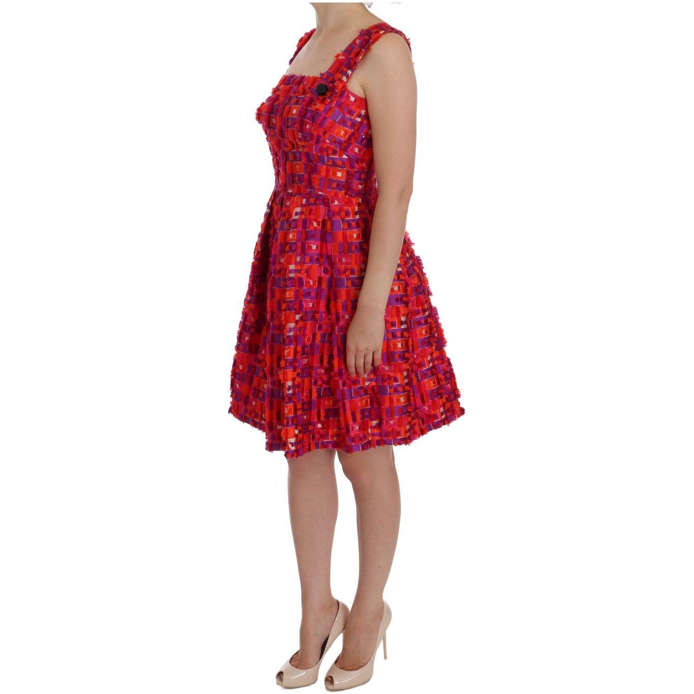 Dolce & Gabbana Elegant Pink A-Line Sleeveless Dress Dolce & Gabbana Sienna