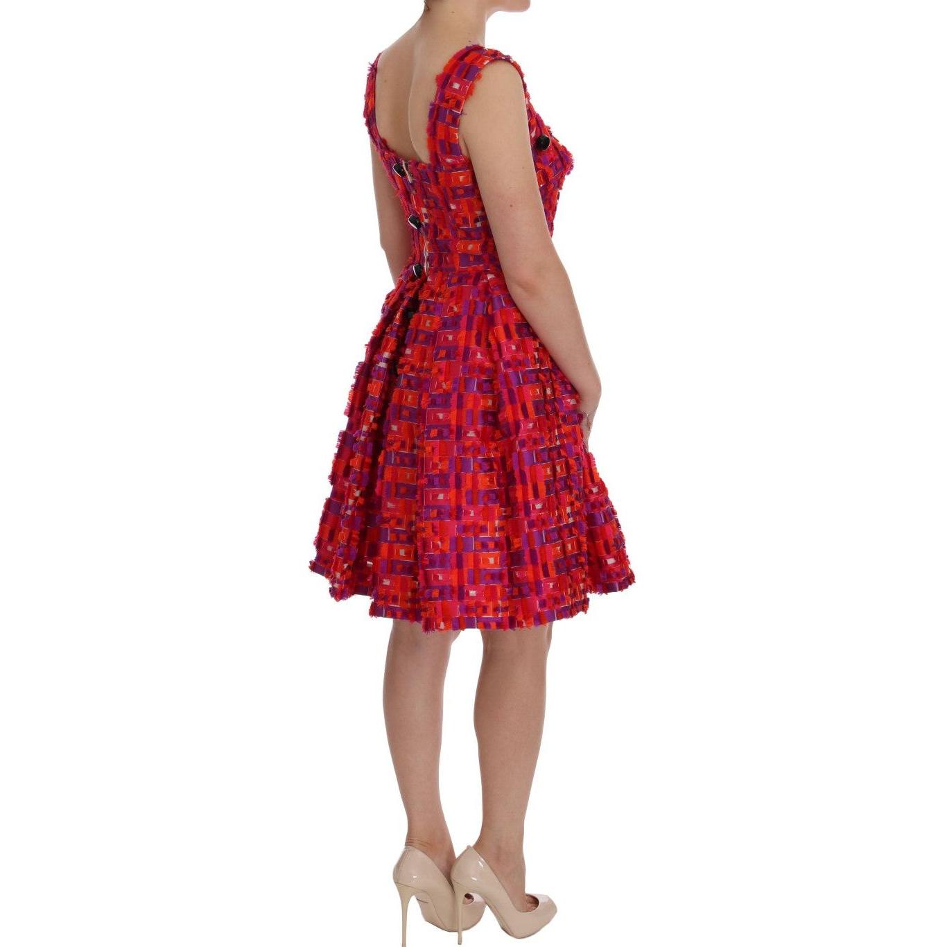 Dolce & Gabbana Elegant Pink A-Line Sleeveless Dress Dolce & Gabbana Sienna