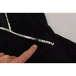 Dsquared² Black Embellished Sleeveless V-neck Jumpsuit Dress Dsquared² Black