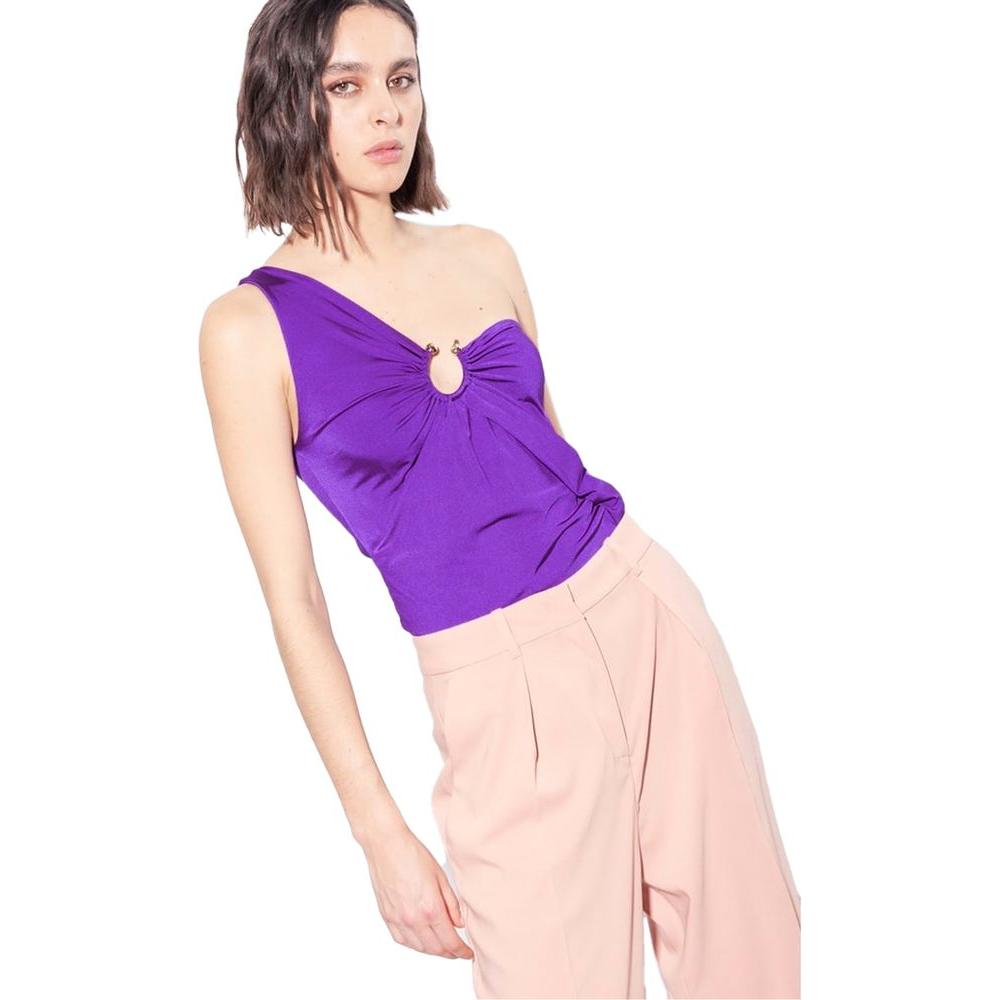 PINKO Purple Nylon Tops & T-Shirt PINKO Dark Orchid