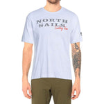 North Sails Pristine White Rubber Logo Tee NO-12776-S