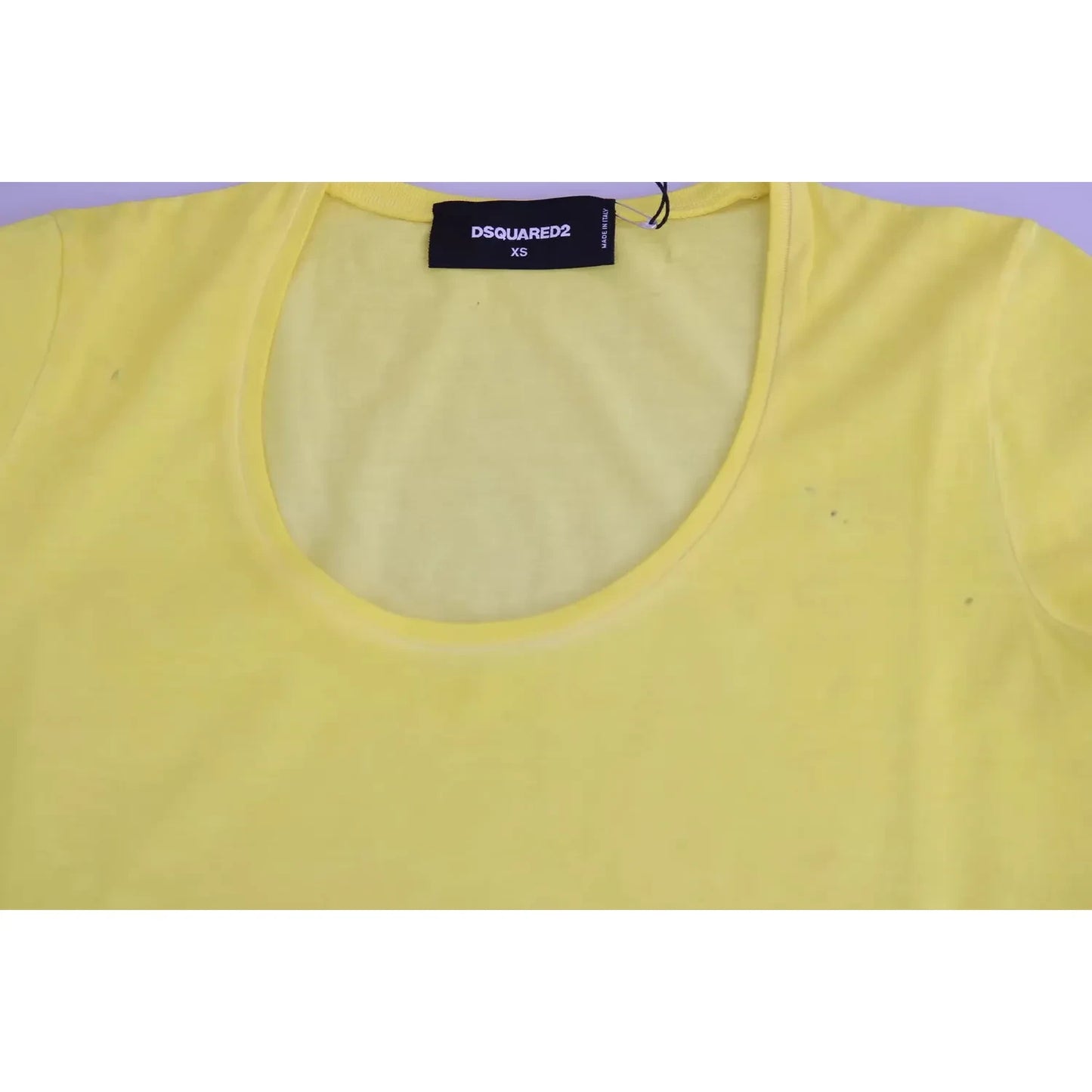 Dsquared² Yellow Round Neck Short Sleeve Shirt Top Blouse Dsquared² Dark Khaki