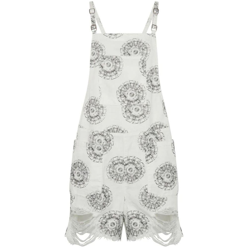 One Teaspoon Chic Denim Shoulder Pad Dress One Teaspoon Light Gray