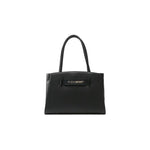 Plein Sport Chic Ebony Tote with Silver Logo Accent PLSP-11795