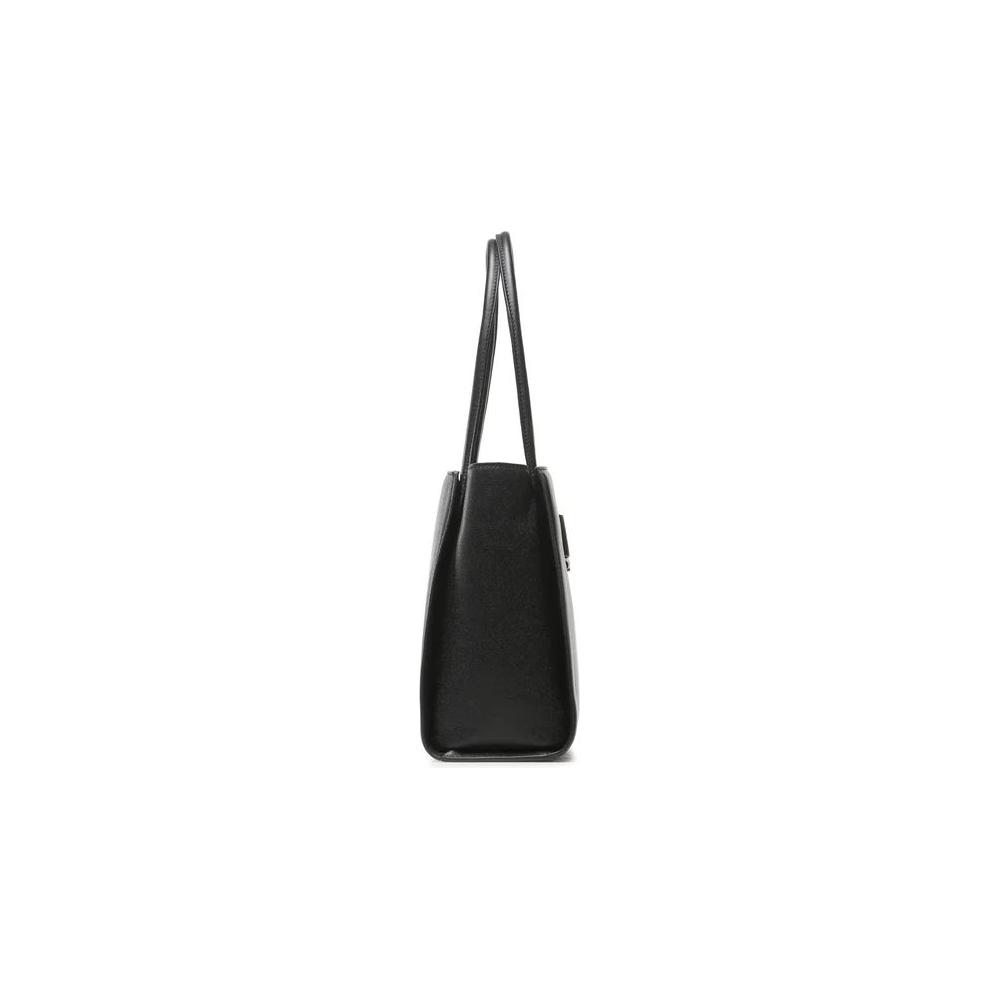 Plein Sport Chic Ebony Tote with Silver Logo Accent PLSP-11795