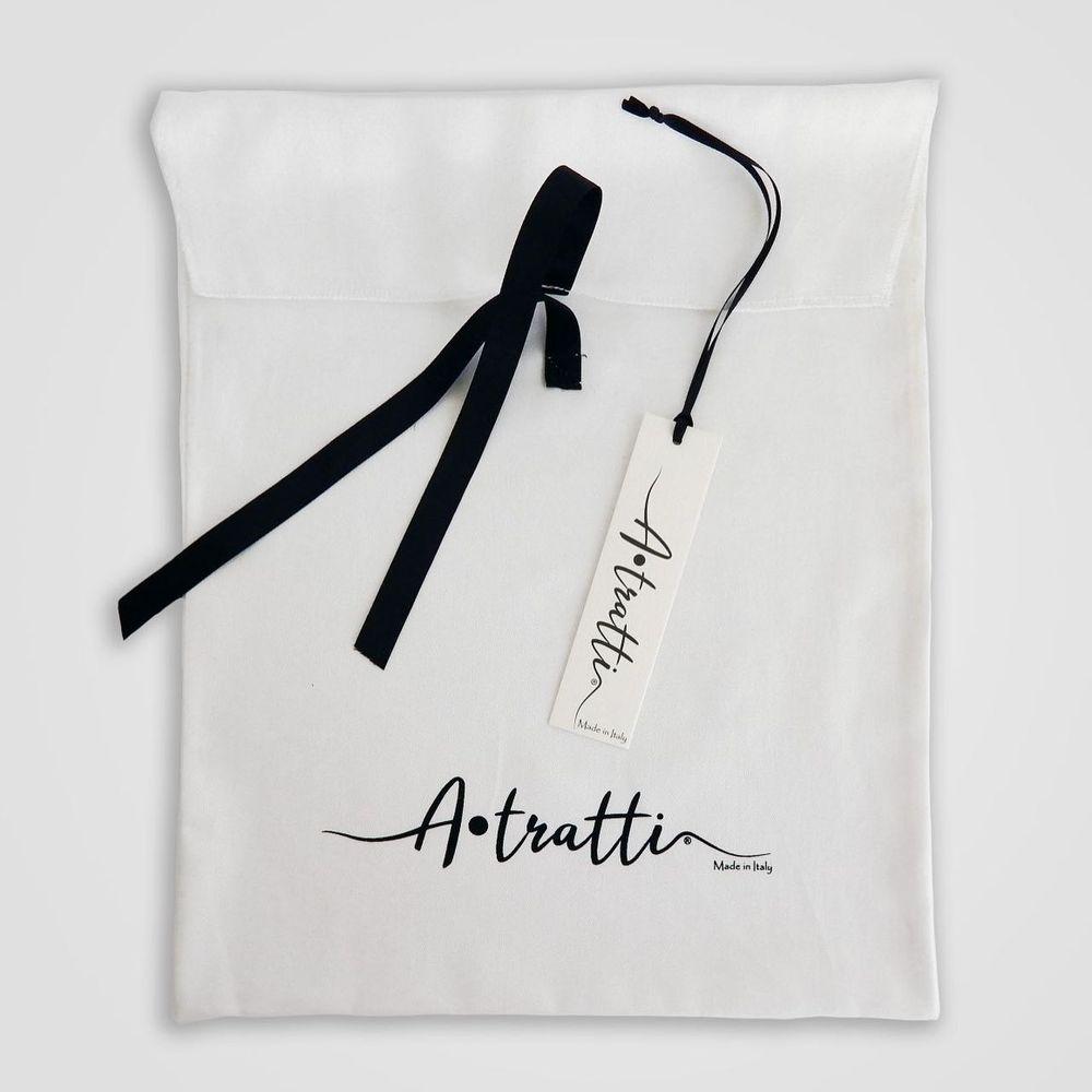 A.Tratti Chic White Stretch Viscose Tee with Exclusive Packaging A.Tratti Light Gray