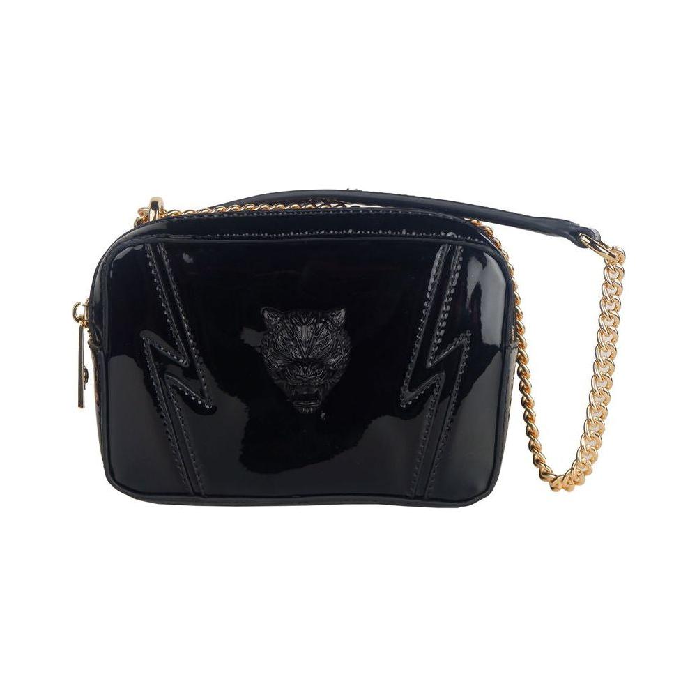 Plein Sport Elegant Black Chain Strap Shoulder Bag PLSP-11025