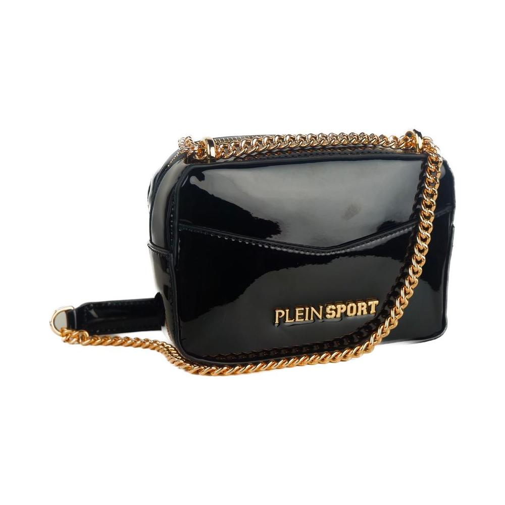 Plein Sport Elegant Black Chain Strap Shoulder Bag PLSP-11025