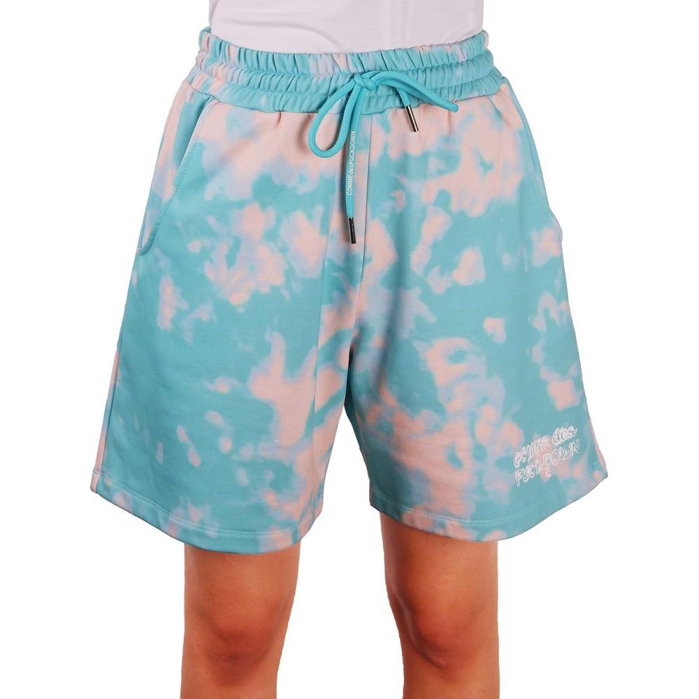Comme Des Fuckdown Chic Two-Tone Bermuda Shorts - Light Blue Comme Des Fuckdown Dark Gray