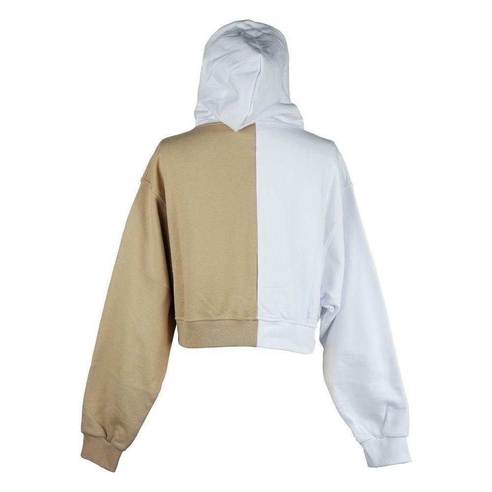 Comme Des Fuckdown Chic Two-Tone Graphic Hooded Sweatshirt Comme Des Fuckdown Gray