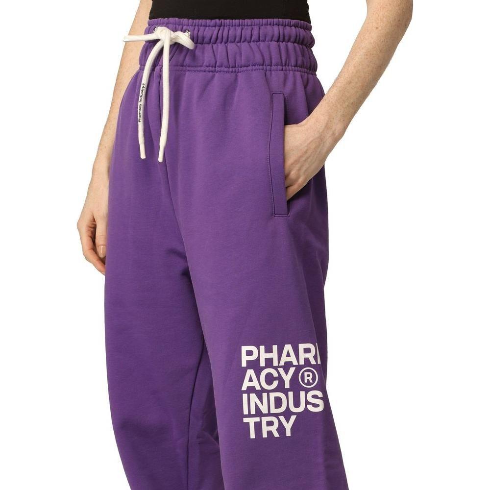 Pharmacy Industry Purple Cotton Women Pant Pharmacy Industry Dark Slate Blue