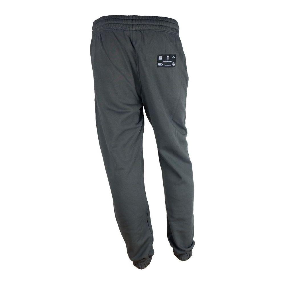 Diego Venturino Gray Cotton Men's Track Pant Jeans & Pants
