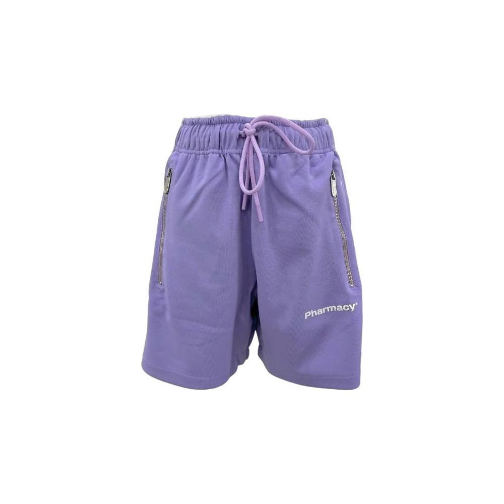 Pharmacy Industry Chic Purple Bermuda Shorts with Side Stripes Pharmacy Industry Light Slate Gray