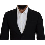 Dsquared² Black Wool Single Breasted 2 Piece LONDON Suit Dsquared² Gray